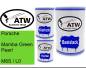 Preview: Porsche, Mamba Green Pearl, M6S / L0: 500ml Lackdose + 500ml Klarlack + 250ml Härter - Set, von ATW Autoteile West.